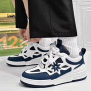 Zavero round toe sneakers med snørelukning
