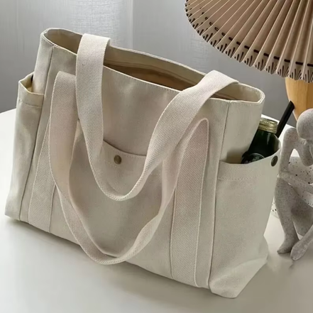 Torvella taske dame – tote taske med flere rum og dobbelthåndtag