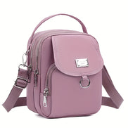 Melora Crossbody Bag – Let nylon taske med flere lynlåslommer