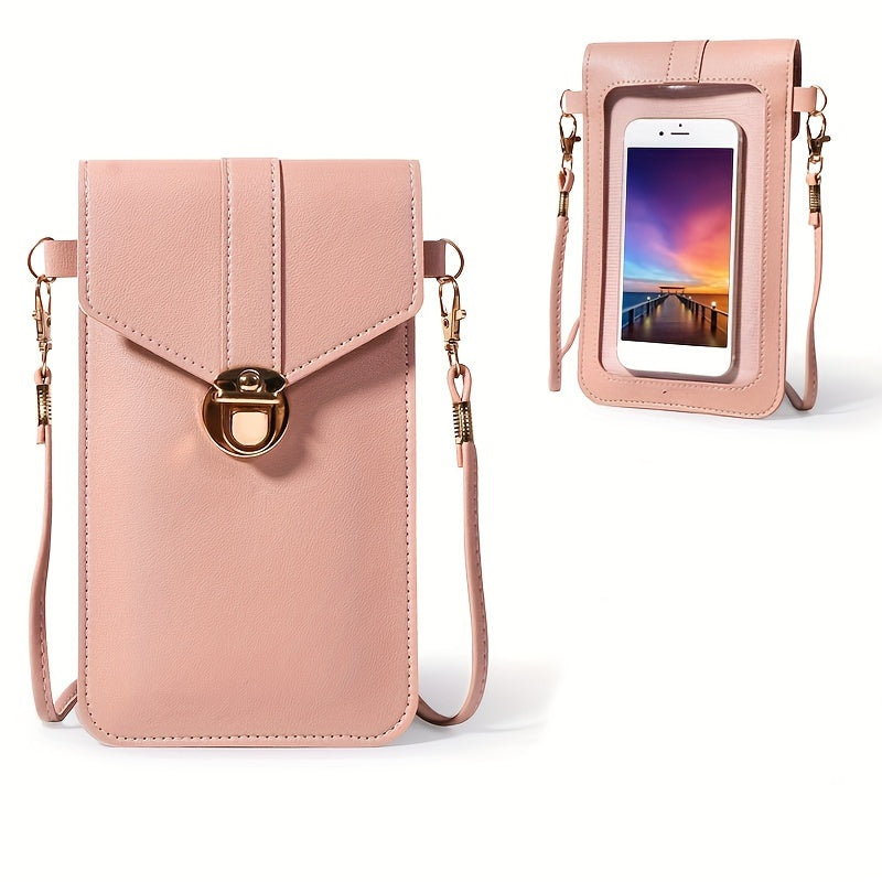 Sorena Touch Bag – crossbody taske med touch-skærmlomme og aftagelig rem