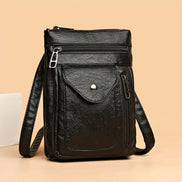 Larevia Crossbody Taske med Justerbar Rem og Lynlåslommer