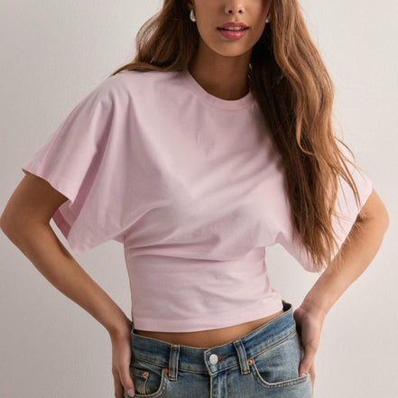 Lunara kortærmet T-shirt med rund hals