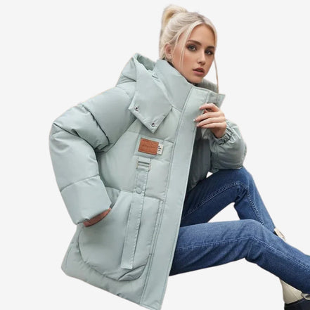 Lorvane hooded jacket med lynlås