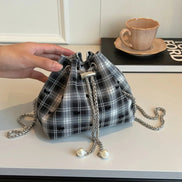 Larevia Dame Skuldertaske med Justerbar Kæderem