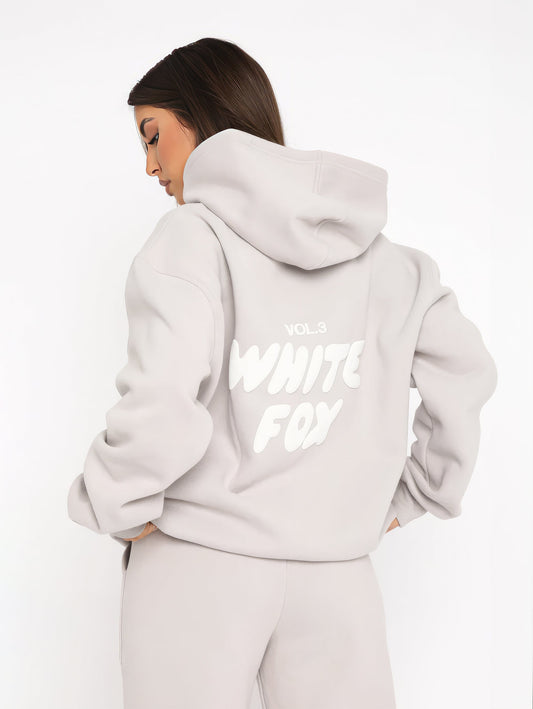 White Fox Luxe Lounge Set – Hoodie & Joggers