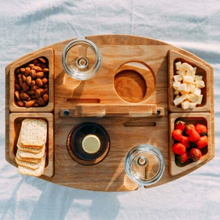 Trayloft Mini-bord – bærbart træbord med håndtag