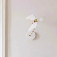 Valmera LED væglampe i kobber – vægmonteret lampe med vingedesign