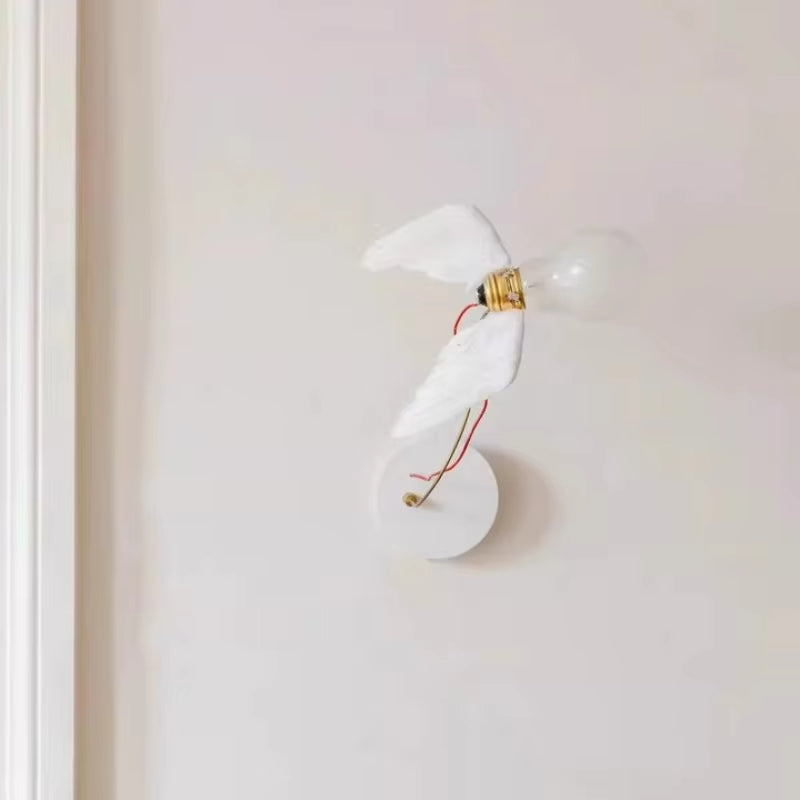 Valmera LED væglampe i kobber – vægmonteret lampe med vingedesign