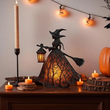 LED tekvicová lampa na Halloween s batériovým osvetlením – Nymora