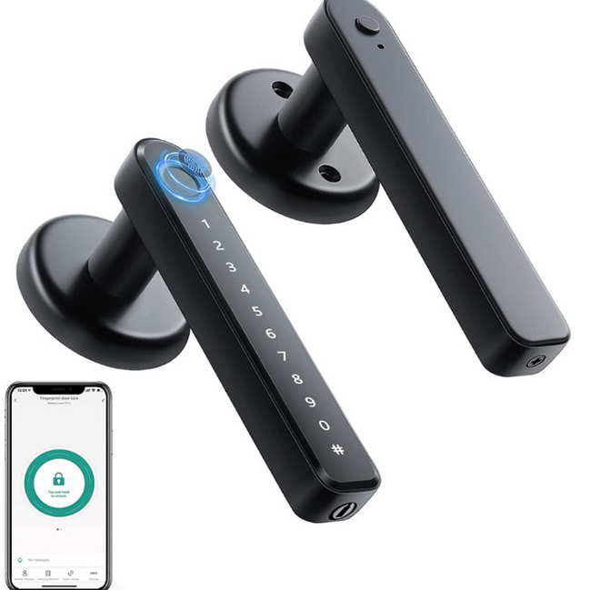 Lockvia smart dørlås – fingeraftryk og kodeadgang