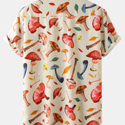 Caviro kortærmet skjorte – print og afslappet pasform