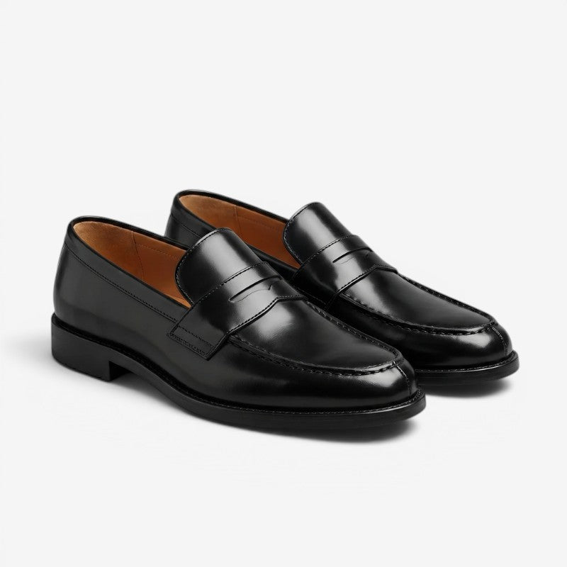 Herre loafers i læder med skridsikker sål – Raventor