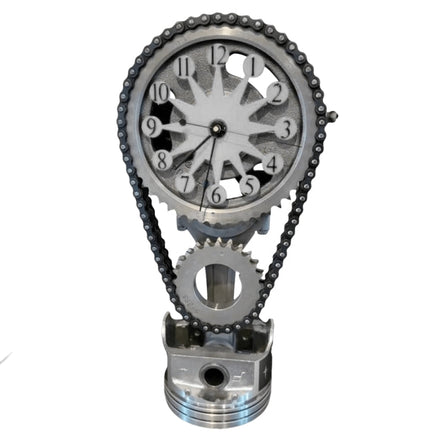 Gearonix metal bordur – industrielt design med roterende tandhjul