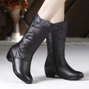 Velmira knee high boots med lynlås