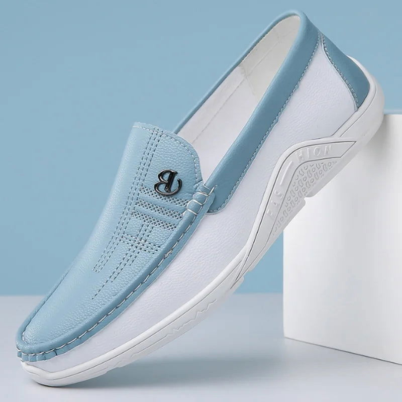 Herremokkasiner med slip-on design og rund tå – Corvian