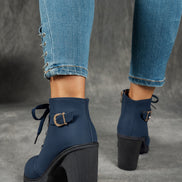 Solviera Mid Heel Ankle Boots