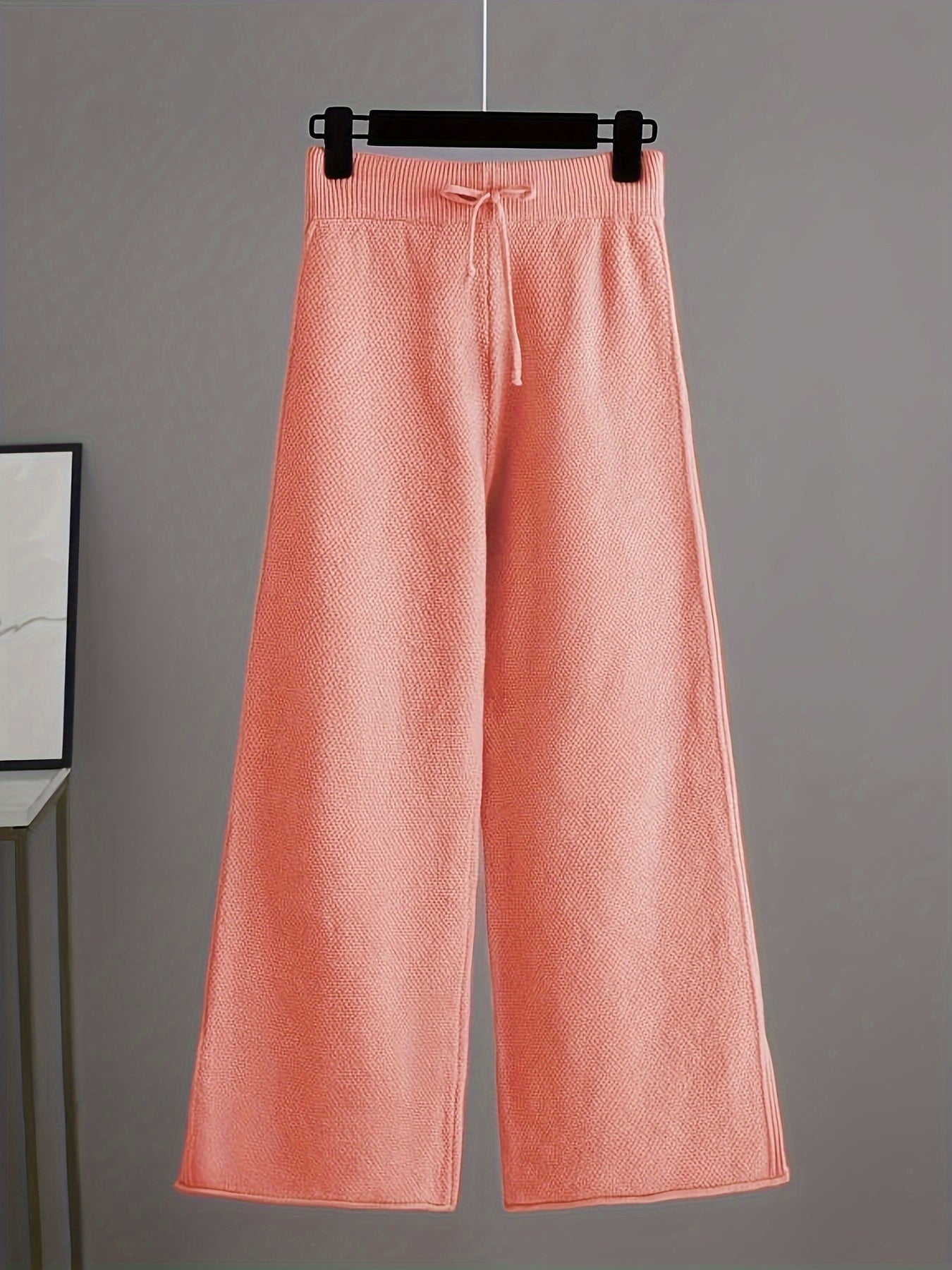 Lunoro To-delt Striksæt – Dame Sweater & Vide Bukser