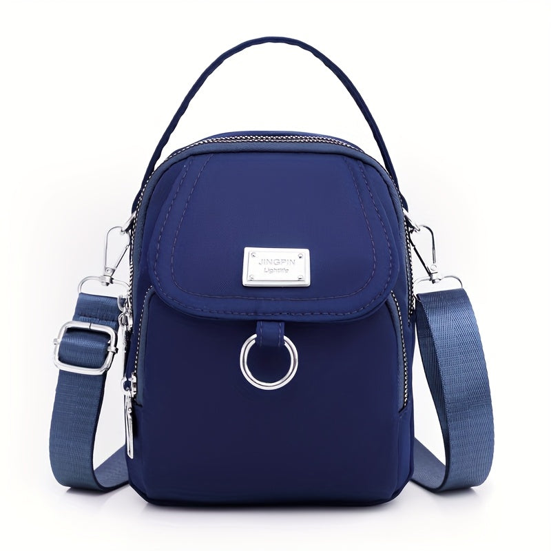 Melora Crossbody Bag – Let nylon taske med flere lynlåslommer