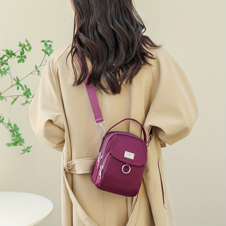 Melora Crossbody Bag – Let nylon taske med flere lynlåslommer