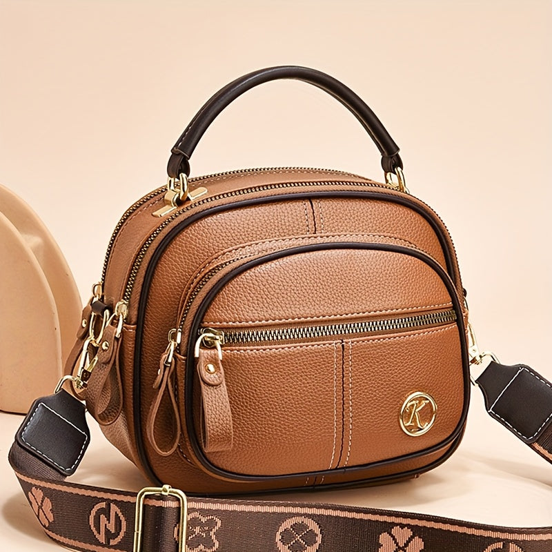 Elvoria Multi-Layer Shoulder Bag