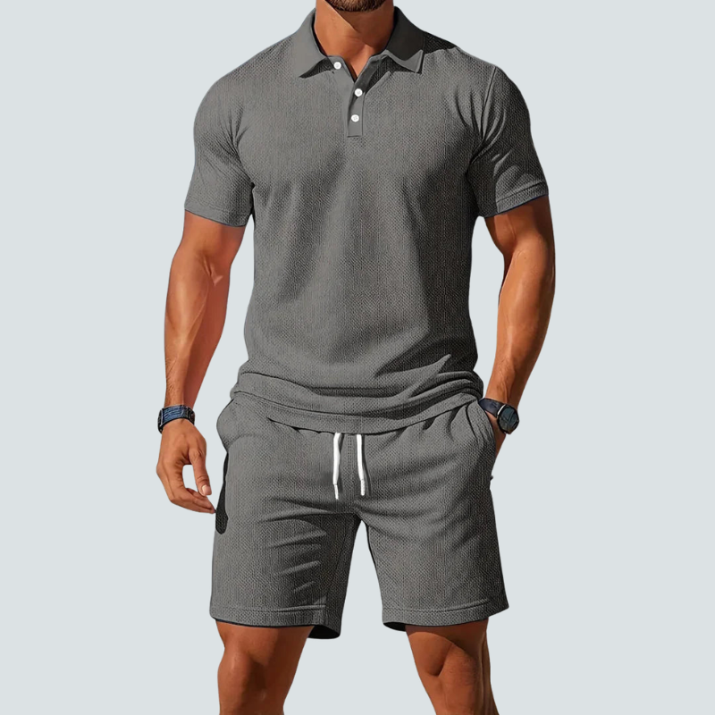 Herresæt med polo og shorts – Aerovik