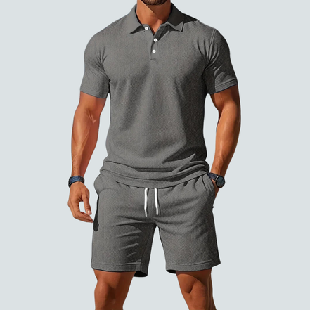 Herresæt med polo og shorts – Aerovik