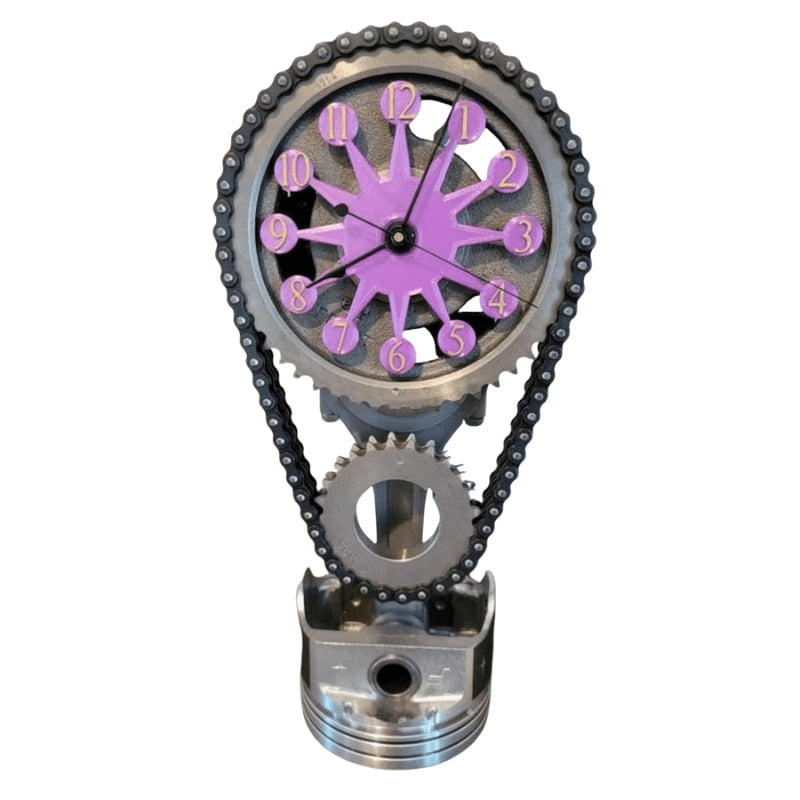 Gearonix metal bordur – industrielt design med roterende tandhjul