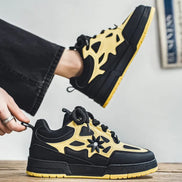 Zavero round toe sneakers med snørelukning