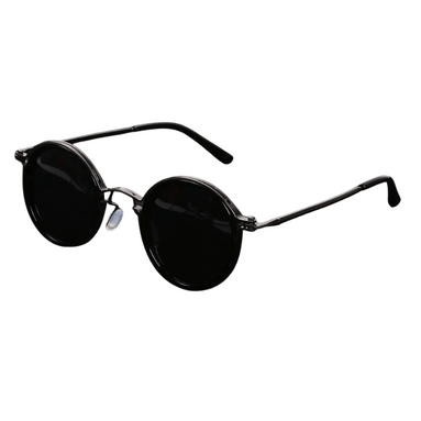 Unisex solbriller med rundt metalstel og UV400 linser – solbriller til hverdag og udendørs brug – Orvella