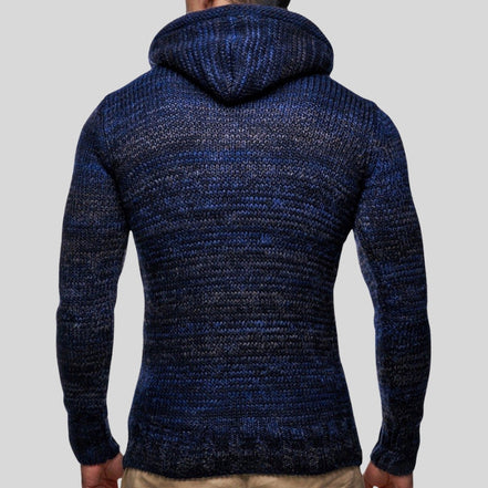 Keldor hoodie med hætte og knapdetalje