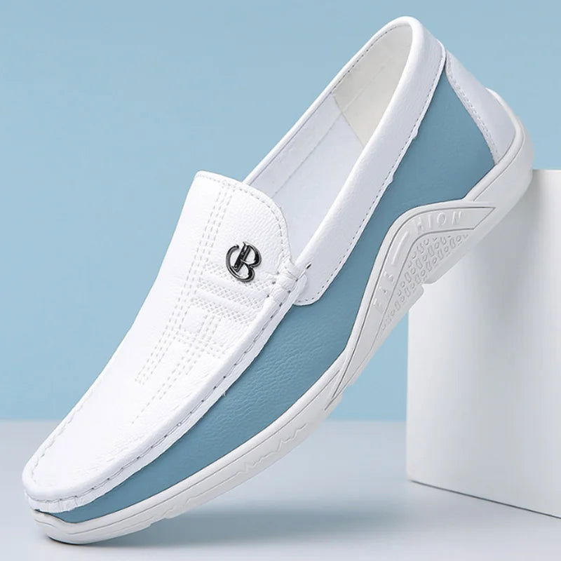 Herremokkasiner med slip-on design og rund tå – Corvian