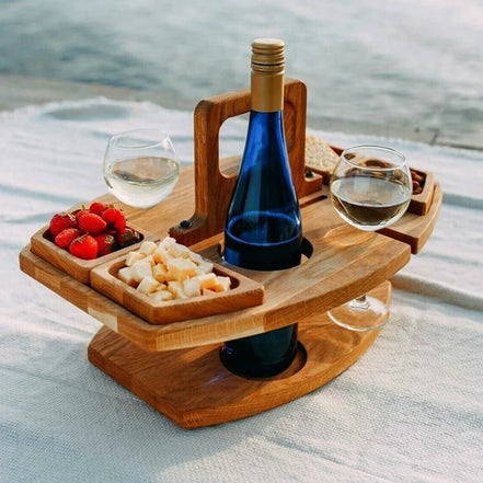 Trayloft Mini-bord – bærbart træbord med håndtag