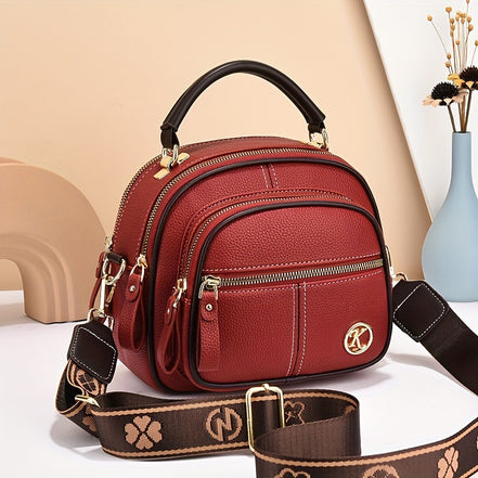 Elvoria Multi-Layer Shoulder Bag