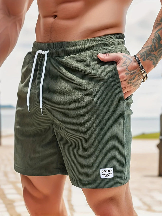Stravio shorts – stribet design og komfortpasform