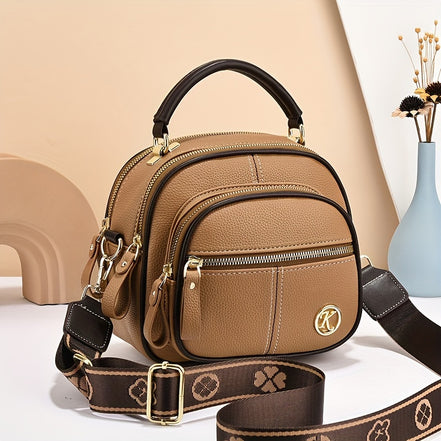 Elvoria Multi-Layer Shoulder Bag