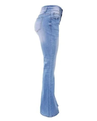 Levana Bootcut Jeans med Høj Talje