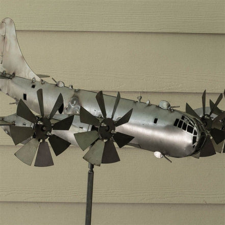 Aerovix vindmølle dekoration metal med jordspyd til have og terrasse