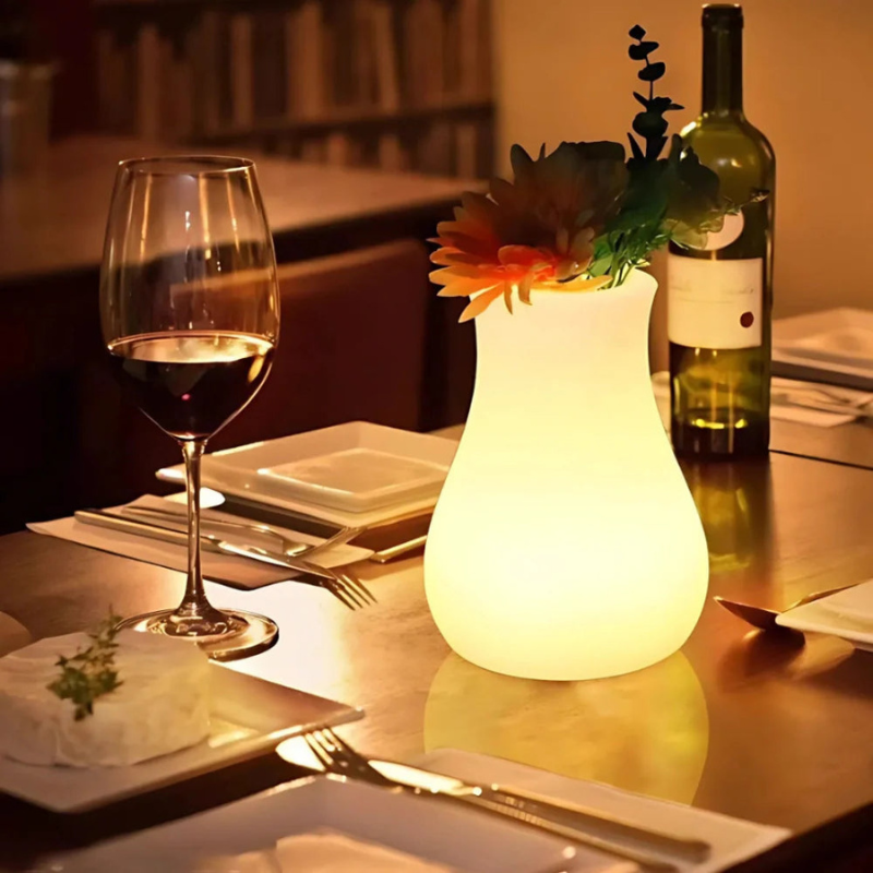 Lumivara LED vaselampe – genopladelig bordlampe med farveskift