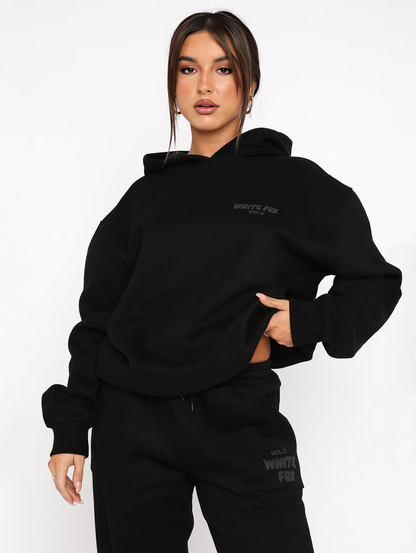 White Fox Luxe Lounge Set – Hoodie & Joggers