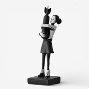 Karvion dekorativ figur i harpiks – karakterformet statue til bord eller hylde