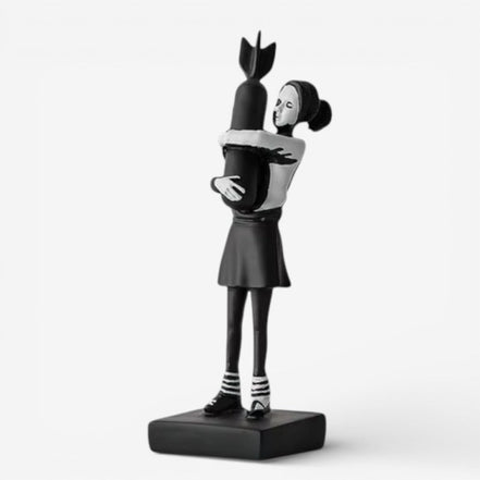 Karvion dekorativ figur i harpiks – karakterformet statue til bord eller hylde