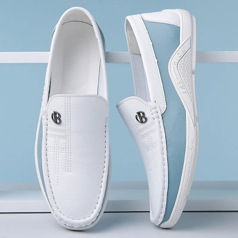 Herremokkasiner med slip-on design og rund tå – Corvian
