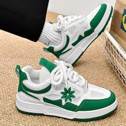 Zavero round toe sneakers med snørelukning