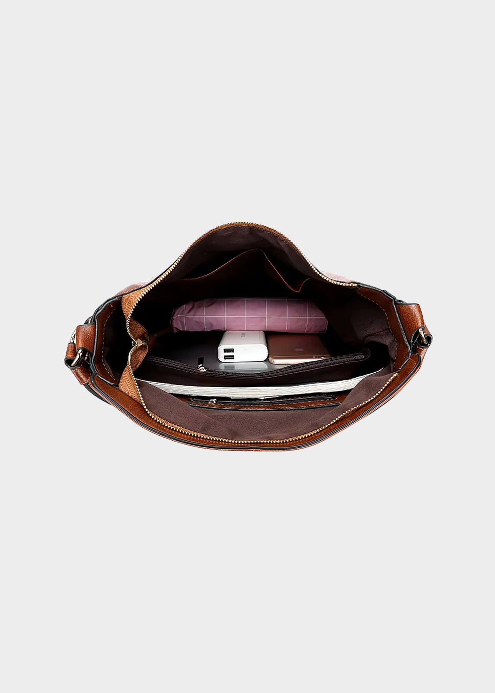 Loraya læder tote taske