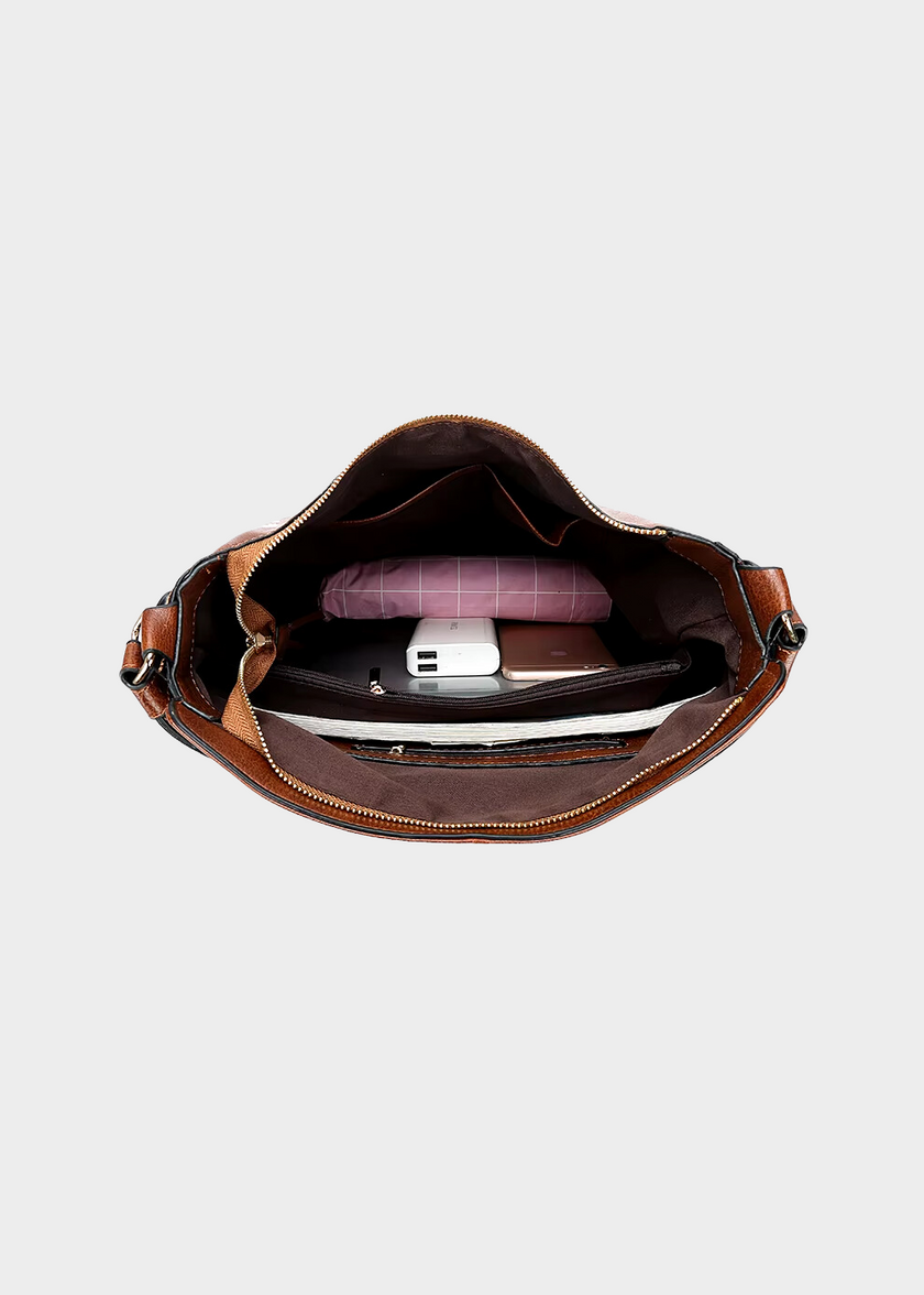 Loraya læder tote taske