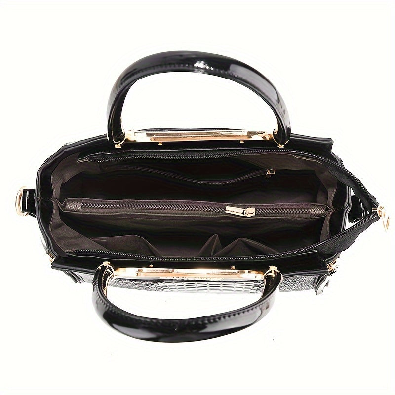 Arvella Croco Crossbody Bag