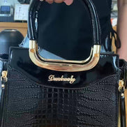 Arvella Croco Crossbody Bag