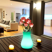 Lumivara LED vaselampe – genopladelig bordlampe med farveskift