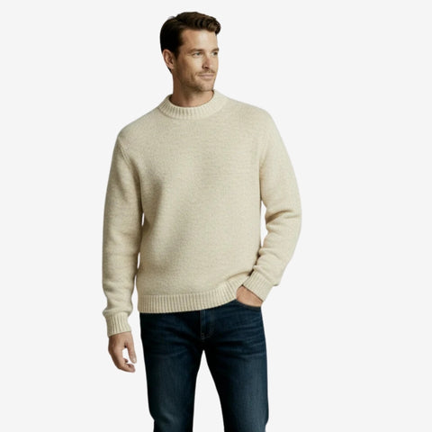 Norvyn slim fit sweater med rund hals