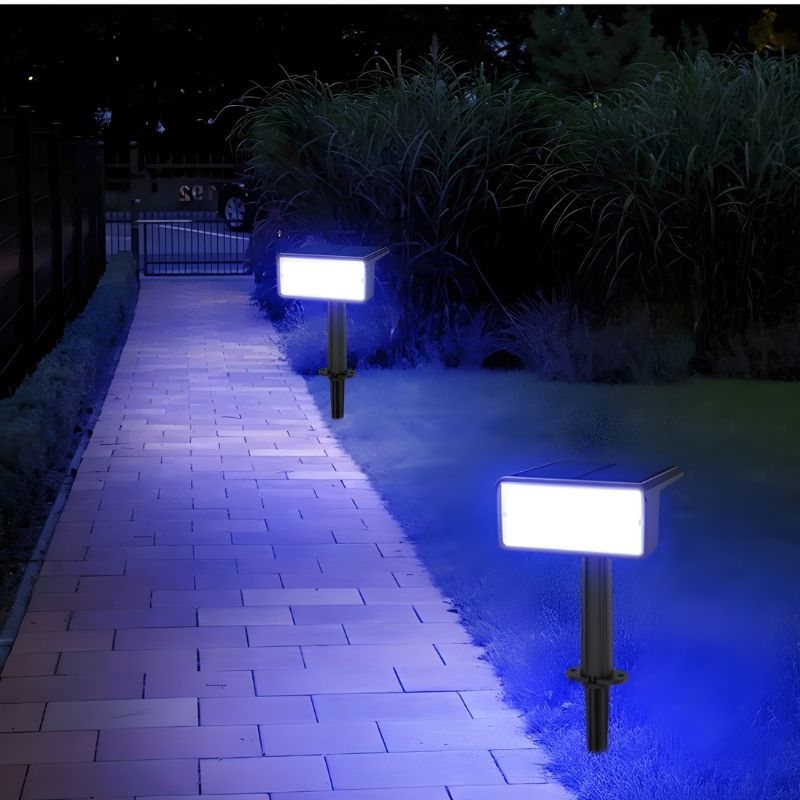 Verluna LED solcellelampe i ABS – lampe med solpanel til placering i jord